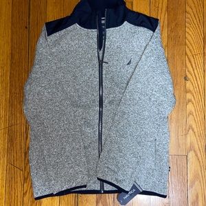 NWT Nautica Gray and Blue Sweater